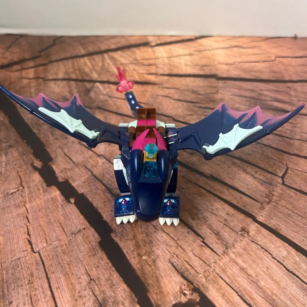 Lego Elves Rosalyns Helbredende‎ Fantasy Dragon Building Toy - Blue and Pink